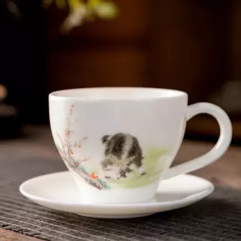 BOUSSAC белая керамическая чашка