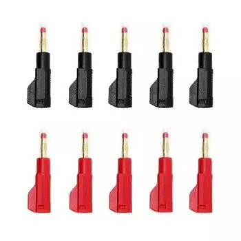 BP450G позолоченный 4 мм Выдвижной Банановый штекер Штабелируемый паяльный тип с защитным рукавом