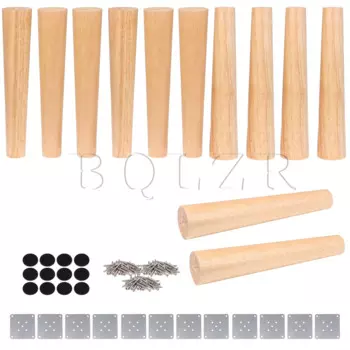 BQLZR 12 шт. конические деревянные ножки для мебели 30x6x3,5 см с длинными крыльями древесины Цвет