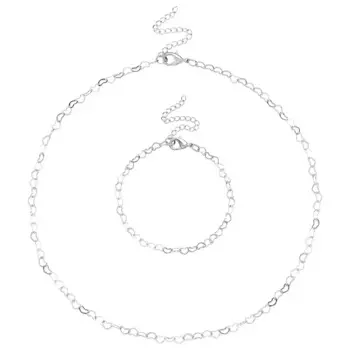 Браслет-цепочка и ожерелье, 3 цвета