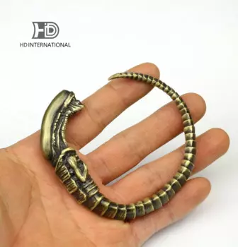 Браслет из латуни в виде змеи, серебро 925 пробы