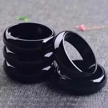 Браслет из натурального агата халцедона 54-62 мм