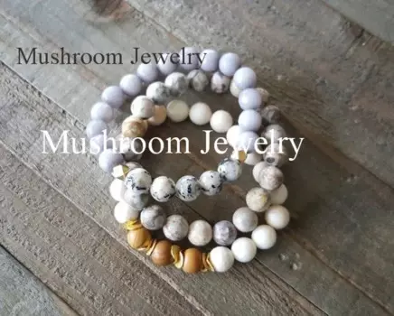 Браслет из натурального камня, 8 мм, 10 мм