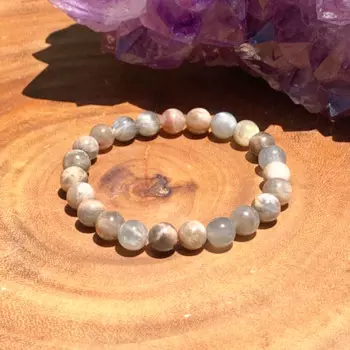 Браслет из натурального лунного камня, 8 мм