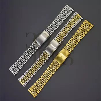 Браслет из нержавеющей стали с плоским концом, ремешок для наручных часов OMG SKX, 18 мм 19 мм 20 мм