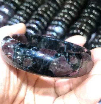 Браслет из темно-красного граната, 56-65 мм