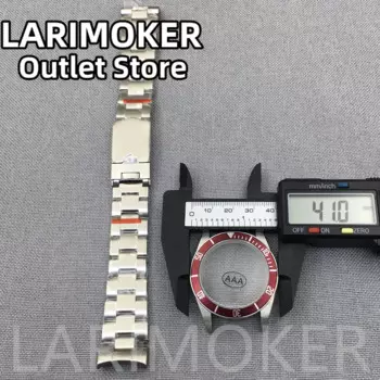 Браслет LARIMOKER из нержавеющей стали для часов, серебристый ремешок для LARIMOKER 41 мм, 22 мм, 904L