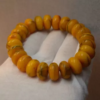 Браслет мужской с бусинами из яблок, 16 мм