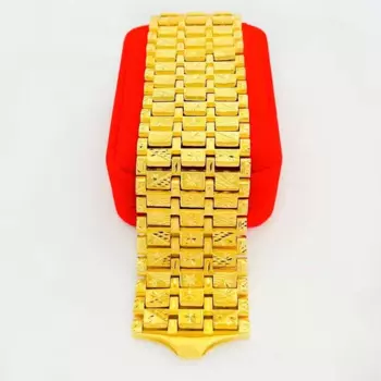 Браслет мужской/женский из серебра 100% пробы, 24 К, 999