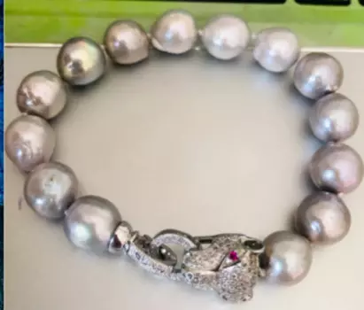 Браслет с жемчугом 10-11 мм, 7,5-8 дюймов