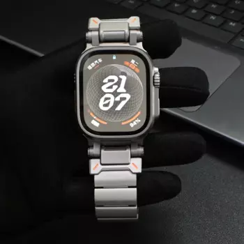 Браслет титановый для Apple Watch Ultra, деловой ремешок для iWatch Series 9 8 7 se 6 5 4 3, 49 мм 42 44 45 мм