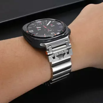 Браслет титановый для Samsung Galaxy Watch Ultra 47 мм, роскошный мужской ремешок с застежкой из нержавеющей стали для SAMSUNG ULTRA, 47 мм
