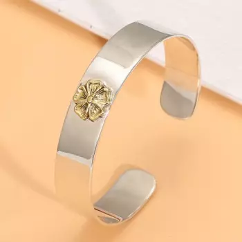 Браслет в стиле нормкор из стерлингового серебра S925 пробы в горошек, золотистый плоский Орлан, повседневный мужской и женский браслет в японском и корейском стиле панк