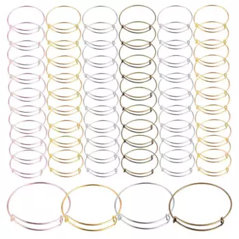 Браслет женский акриловый регулируемый, 60 шт.