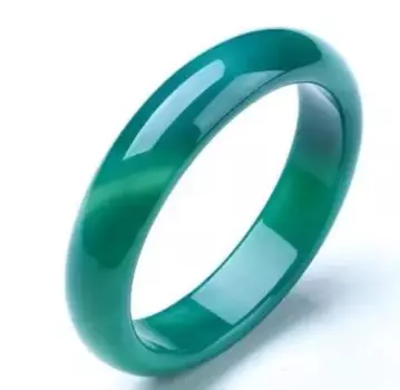 Браслет Zheru, зеленый природный агат, халцедон, 54-62 мм