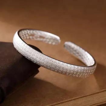 Браслеты sutra из твердого серебра с восстановлением древних путей, браслеты для мужчин и женщин, стильные отверстия