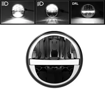 BraveWAY 5,75-дюймовая светодиодная фара для мотоцикла, круглая фара для мотоцикла 5-3/4 дюйма для Harley Sportster Dyna для Honda для Yamaha