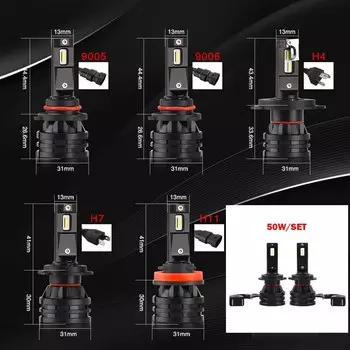 BraveWay H4 светодиодный светильник для автомобиля H4 H7 H8 H3 H11 H1 9005 9006 HB3 HB4 светодиодный светильник для автомобиля турбо лампы для авто 12 В CANBUS птф противотуманки лампа ходовые огни лед лампы для авто