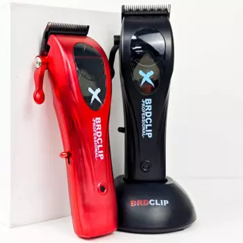 BRDCLIP X1C Профессиональная электрическая машинка для стрижки волос с магнитным двигателем, 9000 об/мин, стандартное лезвие DLC с зарядной базой, триммер для парикмахерской