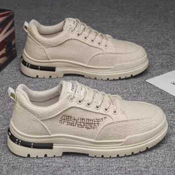 Breathable Casual Shoes for Men Fashion Men's Canvas Board Shoes Wear-resistant Male Platform Sports Shoes New Кроссовки Мужские