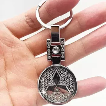 Брелок для ключей Автомобильный Алмазный для Mitsubishi Ralliart ASX Eclipse Galant Mirage Montero L200 EVO Xpander