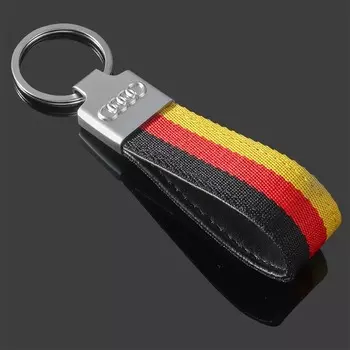 Брелок для ключей Автомобильный, декоративное кольцо для Audi TT, A1, A3, A4, A5, A7, A8, Q3, Q5, Q7, B8, 8 в, B6, RS3, кулон с защитой от потери, аксессуары