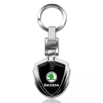 Брелок для ключей автомобиля, металлический подвесной держатель для Skoda Octavia Kodiaq Fabia Rapid Superb A5 A7 2 Kamiq Karoq