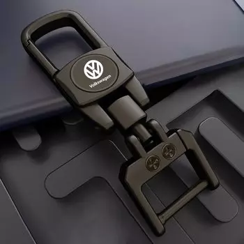 Брелок для ключей автомобиля, однотонный брелок из натуральной кожи, для Volkswagen Golf, Polo, Passat, Touran, Jetta