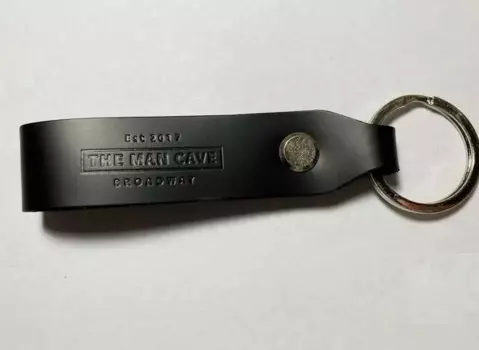 Брелок для ключей из натуральной кожи, 8 цветов