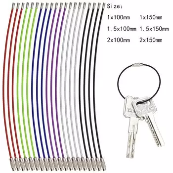 Брелок для ключей из нержавеющей стали 10 шт.