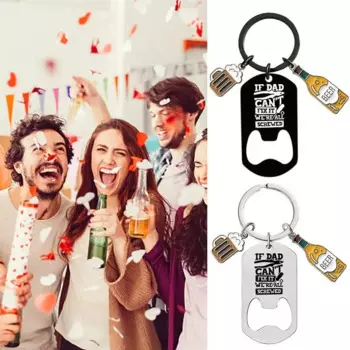 Брелок для ключей из нержавеющей стали с надписью «папа»