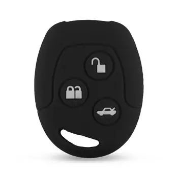 Брелок для ключей KEYYOU с 3 кнопками для Ford Focus, Mondeo, фестиваva, Fusion, Suit, Fiesta ка, MK4, силиконовый брелок для автомобиля с дистанционным управлением, чехол для ключей
