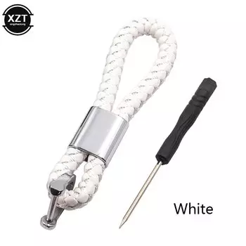 Брелок для ключей ручной работы с кожаным ремешком, держатель для автомобильных ключей в стиле ретро, для Audi, BMW, Benz, Mazda, Toyota, Renault