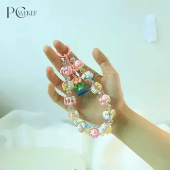 Брелок для ключей с мультяшным бисером