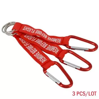 Брелок для ключей с надписью «Remove Before Flight», 3 шт.