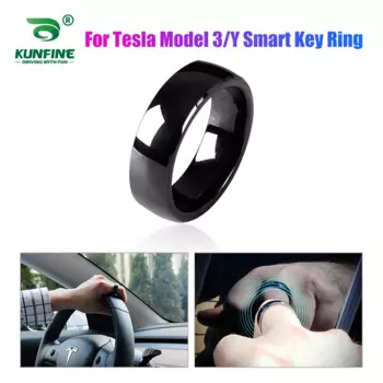 Брелок для ключей Tesla Model 3, умное кольцо для ключей, аксессуары, керамическое кольцо, замена автомобильного брелка для ключей, изготовлено с оригинальными чипами для карт