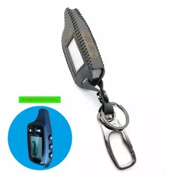 Брелок для ключей TW9010 с ЖК-дисплеем и пультом дистанционного управления, чехол от солнца из 100% кожи для русской двухсторонней автомобильной сигнализации Tomahawk, брелок TW9010 с брелком для ключей, TW9010