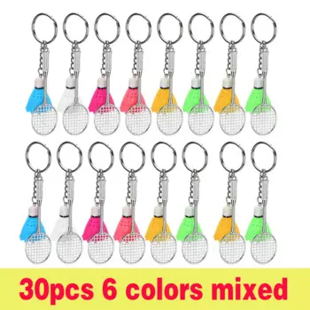 Брелок для ключей в виде бадминтона, 30 шт.