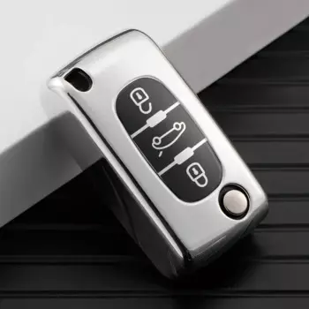 Брелок для Peugeot 207 307 308 407 607 807 для Citroen C2 C3 C4 C5 C6 2/3 кнопки TPU автомобильный откидной чехол для ключей аксессуары