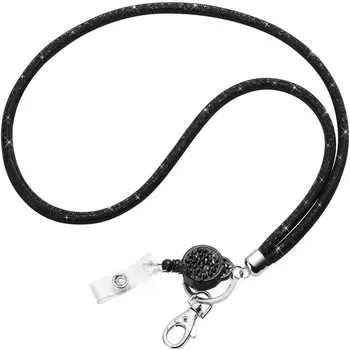 Брелок-ретрактор со стразами