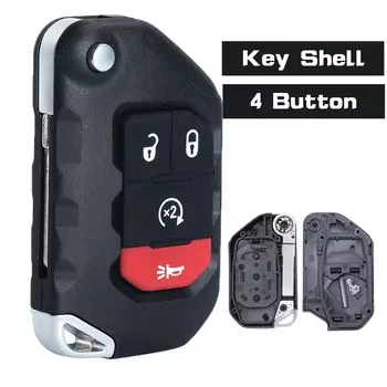 Брелок с 4 кнопками для Jeep Wrangler P/N: 68292944AA OHT1130261