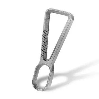 Брелок с пряжкой из титанового сплава, уличный инструмент, EDC, мужской подвесной персонализированный брелок на талии