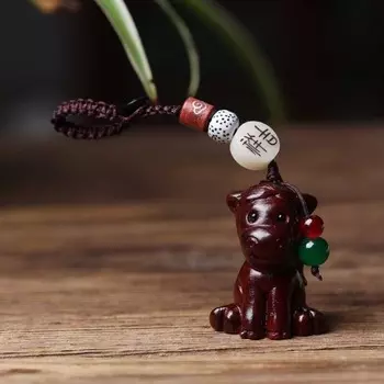 Брелок с резной двенадцатью зодиаками