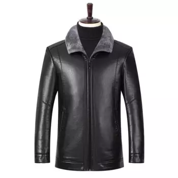 Брендовые мотоциклетные кожаные куртки высокого качества, Мужская модная осенне-зимняя верхняя одежда с мехом и бархатной подкладкой, Повседневная трендовая Свободная куртка Hansome