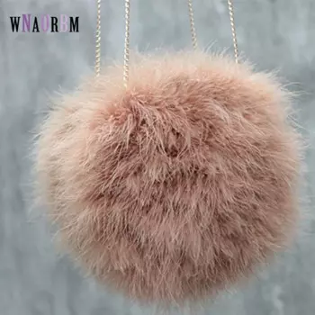 Брендовые Роскошные зимние сумки из натурального турецкого пера с жемчугом, женские сумки, женская сумка-мессенджер на плечо