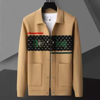 Брендовый дизайнерский вязаный кардиган для мужчин, модный универсальный свитер, пальто, Повседневная Деловая трикотажная одежда с лацканами, куртки, мужская одежда