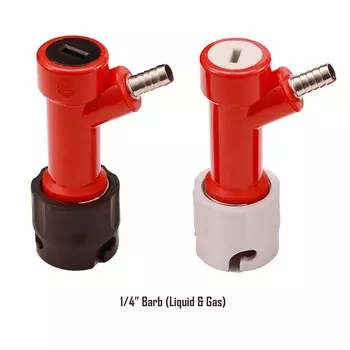 Brew Shark разъем для кега 1/4" Barb Pin Lock пластик