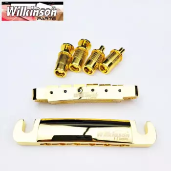 Бридж для электрогитары в стиле Wilkinson-Gold Tune-O-Matic, гитара Lespaul LP SG, WOGT1 + WOGB2, оригинал