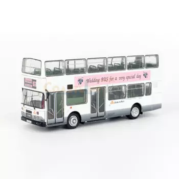 Бритбус масштаб 1:76, литые, двухслойные, свадебные, автобусные игрушки, модель автомобиля, классический, для взрослых, для рабочего стола, детские подарки