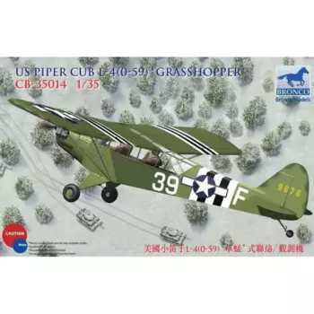 Бронко CB35014 1/35 Американская модель кубика L-4(0-59) «Кузнечик»-набор для сборки в масштабе